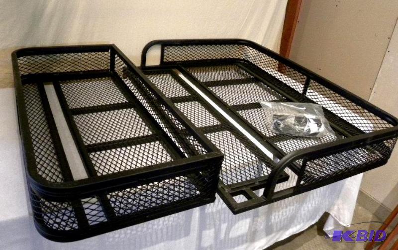 lot 34 image: ATV Front and Rear Basket Set, universal fit,...
