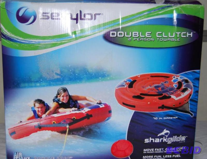 lot 41 image: Sevylor 70 inch Double Clutch Towable with Sh...