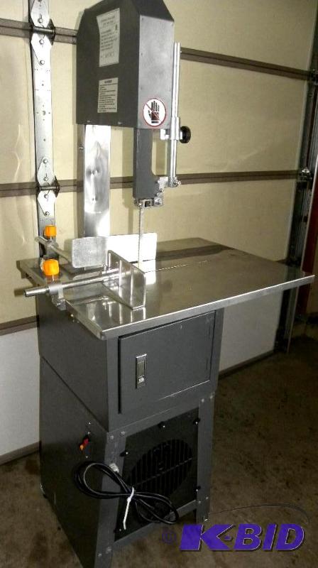 lot 5 image: Professional Meat Cutting Band Saw with built...