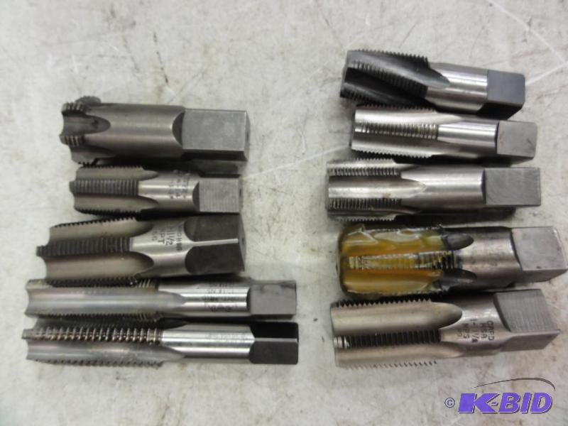 lot 5009 image: (10) Assorted Taps to include 1-8NC, 1-14NS,...