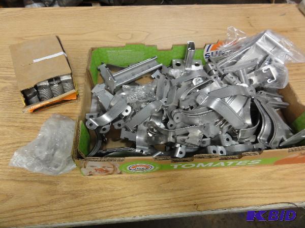 lot 5021 image: Lot of Assorted Electrical Pipe Clamps, and C...