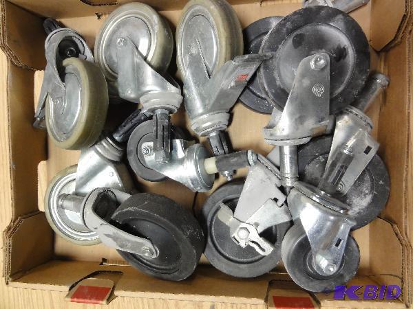 lot 5026 image: (11) Assorted Casters, some swivel, 3-12&quo...