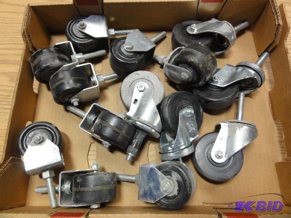 lot 5027 image: (14) Assorted Casters, some swivel, 3" a...