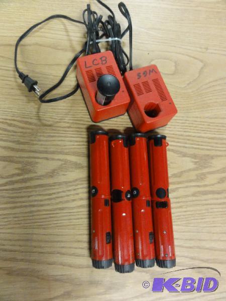 lot 5034 image: (4) Milwaukee Battery screwdrivers and (2) ch...