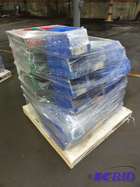 lot 5049 image: Approximate (40) Assorted Bins, 7" x 14&...