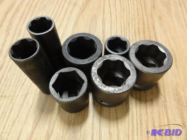 lot 5118 image: (7) 6pt spaced Impact Sockets, 78", 24m...