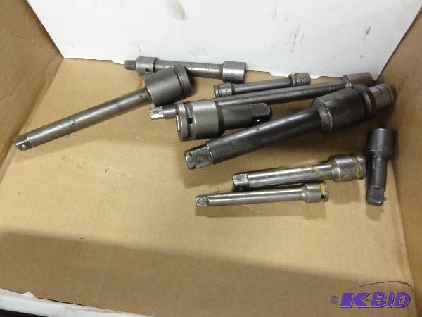 lot 5121 image: (10) Assorted Impact Socket Extensions and re...