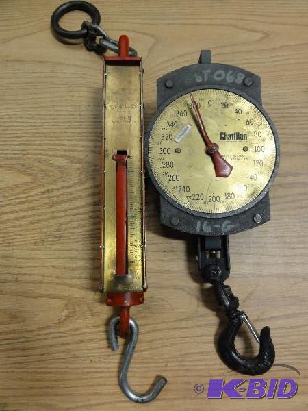 lot 5126 image: (2) Chatillon Hanging Scales to Include (1) ...