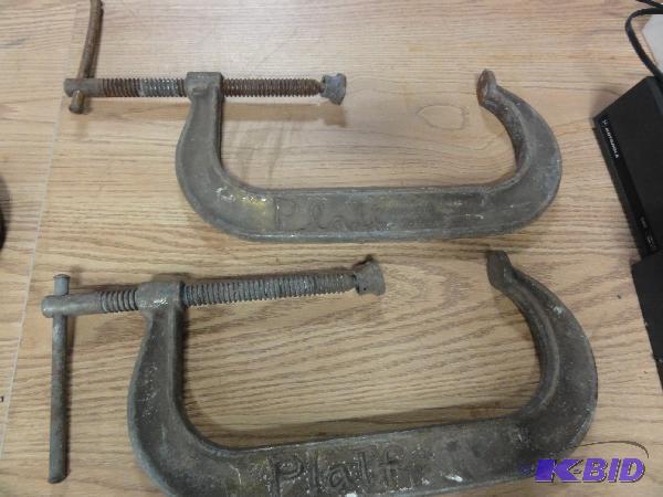 lot 5142 image: (2) Williams 12" C-Clamps...
