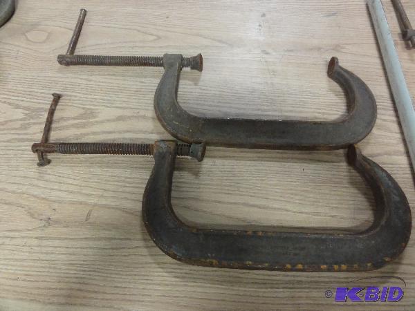 lot 5143 image: (2) Williams 12" C-Clamps...