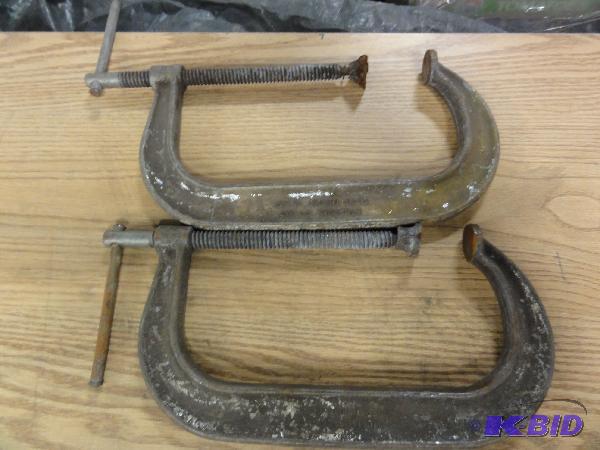 lot 5144 image: (2) Williams 10" C-Clamps...