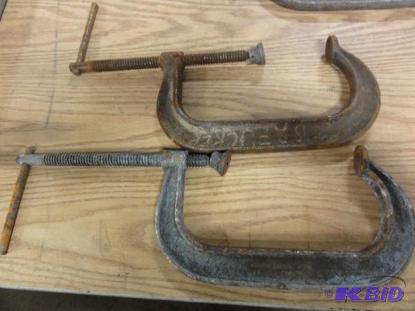 lot 5145 image: (2) Williams 8" C-Clamps...