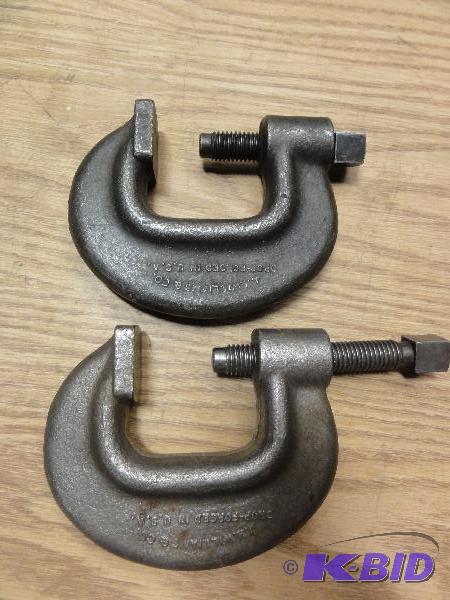 lot 5147 image: (2) Williams 2" Heavy Duty Service Clamp...