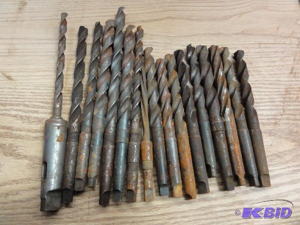 lot 5188 image: (17) Drill Bits, Morse Taper #2, MT2, 716&qu...