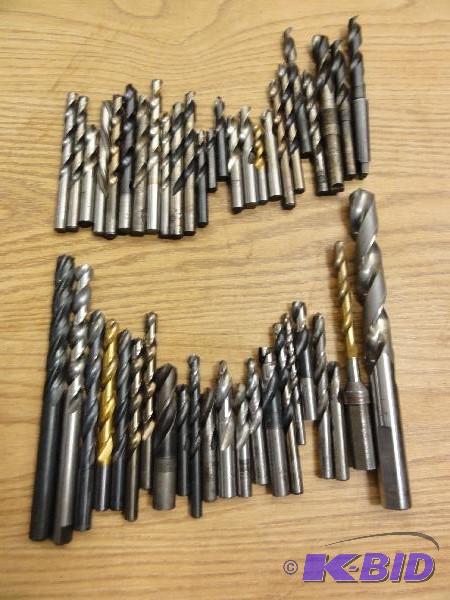lot 5198 image: (45) Assorted drill bits, 516" up to 1&...