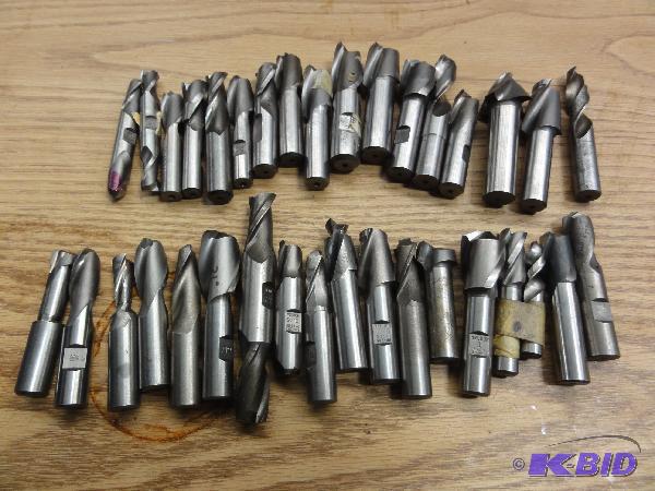 lot 5203 image: (35) Assorted End Mills, 12" up to 1&qu...