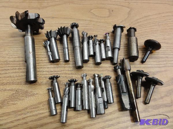 lot 5216 image: (25) Assorted Keyway Cutters and Cutters...