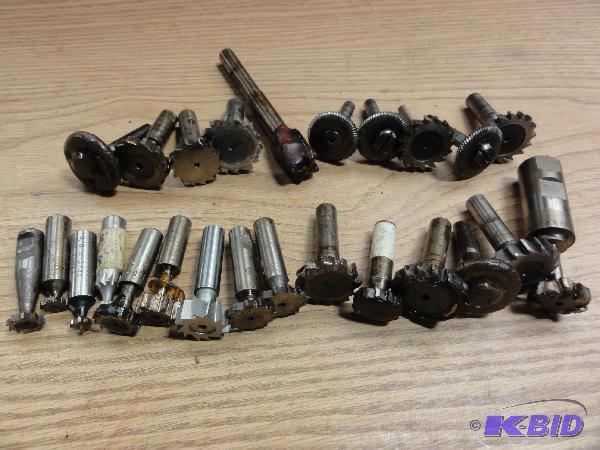 lot 5217 image: (25) Assorted Keyway Cutters and Cutters &nbs...