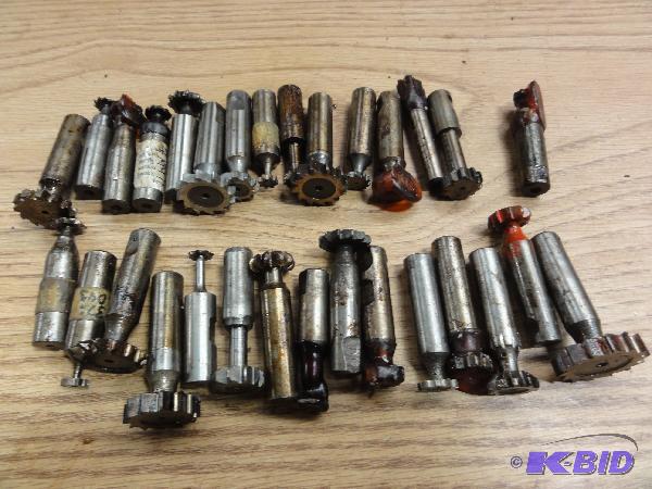 lot 5218 image: (30) Assorted Keyway Cutters and Cutters &nbs...