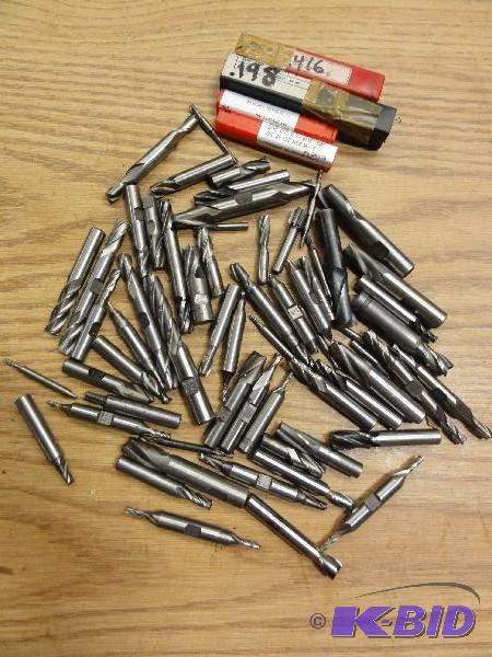 lot 5222 image: (60) Assorted End Mills, 116" up to 91...
