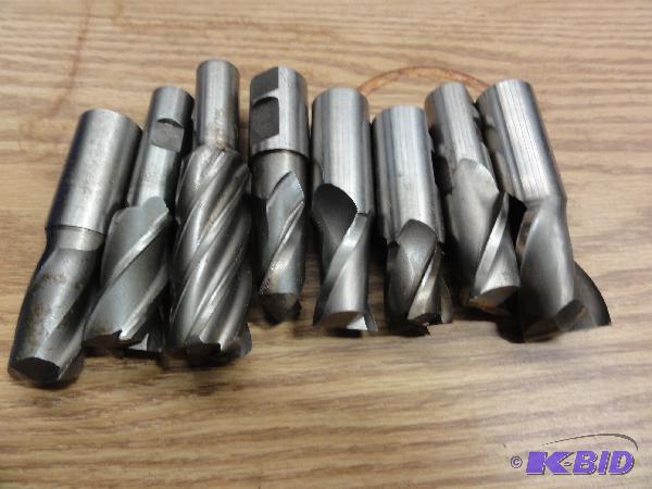 lot 5224 image: (8) Assorted End Mills to Include 1", 1...