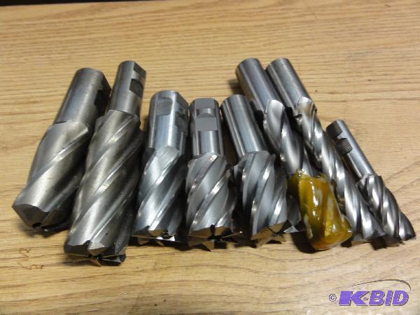 lot 5226 image: (8) Assorted End Mills to Include 1316"...