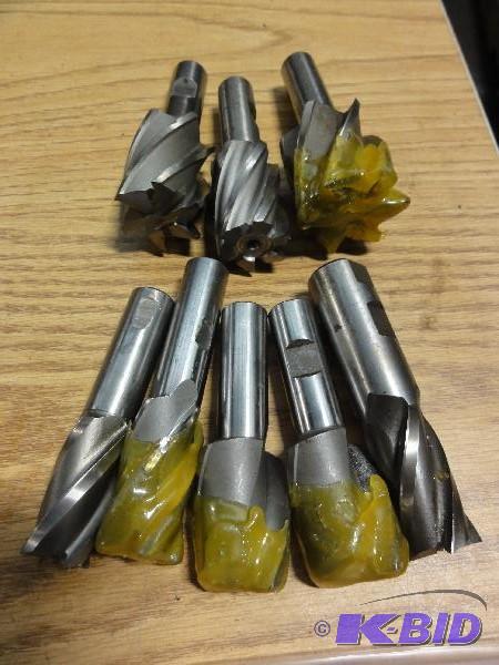 lot 5228 image: (8) Assorted End Mills to Include 1", 1...