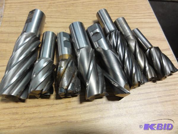 lot 5229 image: (8) Assorted End Mills to Include 1", 1...