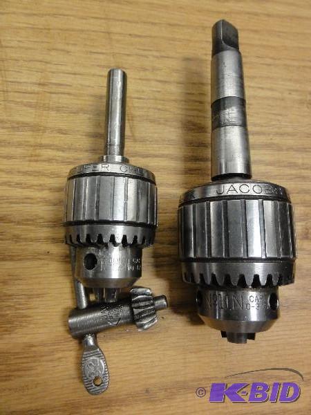 lot 5237 image: (2) Jacobs Super Ball Bearing Drill Chucks t...
