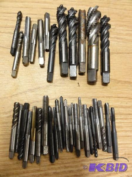 lot 5246 image: (35) Assorted Taps, 8-32NC up to M20x2.5 &nbs...