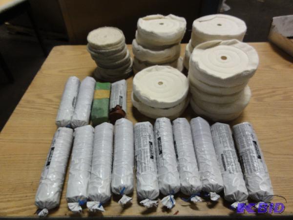 lot 5255 image: (50) Assorted 6" and 8" Buffing Whe...