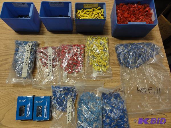 lot 5268 image: Lot of over (2400) Assorted Electrical Termin...