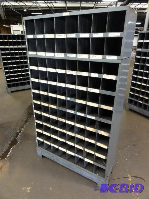 lot 5273 image: (88) Compartment Pigeon Hole Parts Bin Cabine...