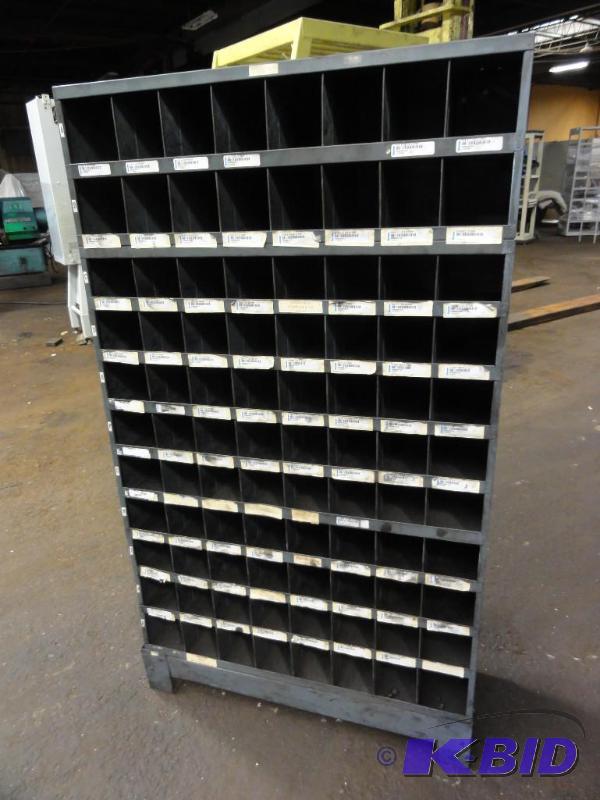 lot 5274 image: (88) Compartment Pigeon Hole Parts Bin Cabine...
