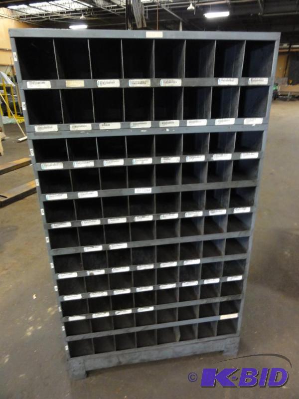 lot 5275 image: (88) Compartment Pigeon Hole Parts Bin Cabine...