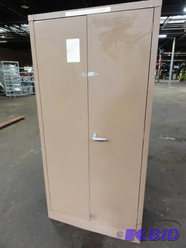 lot 5281 image: Metal 2-Door Cabinet with 5-shelves, Overall ...