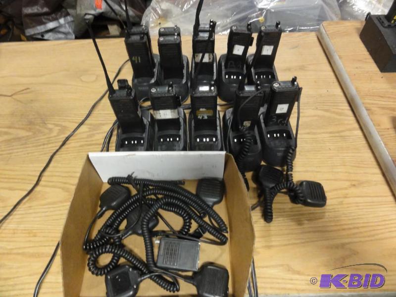 lot 5293 image: Lot of Kenwood 2-Way Radios, Chargers, Mics ...
