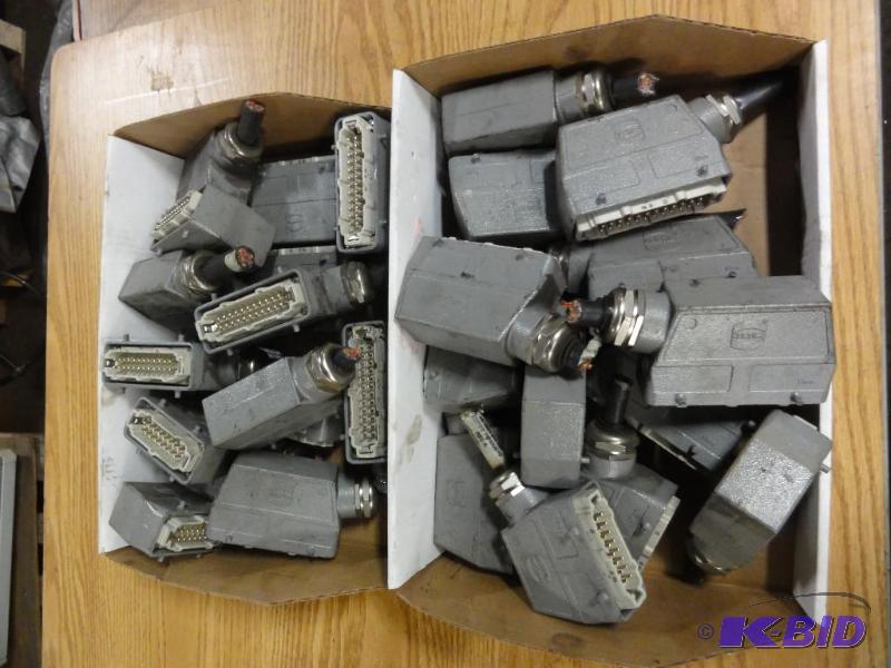 lot 5295 image: Lot of Hartinc Connectors, 16 pin and 24 pin...