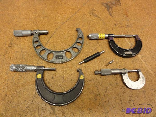 lot 13 image: (4) Assorted Micrometers to include (1) Star...