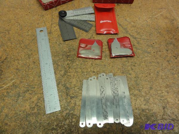 lot 17 image: Assorted Starrett Taper Gauges, Starrett 6&qu...