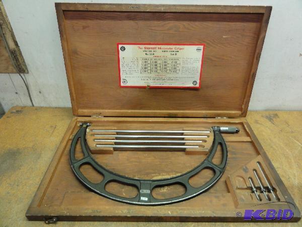 lot 27 image: Starrett Micrometer Model No. 224 12" to...