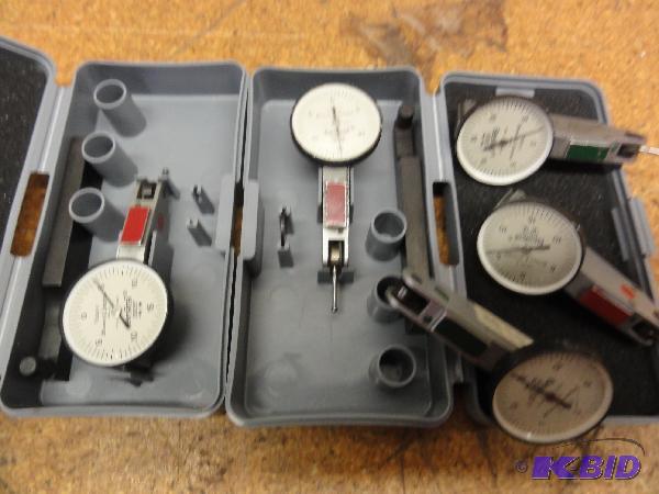 lot 3 image: (5) Brown and Sharpe Bestest Indicators Model...