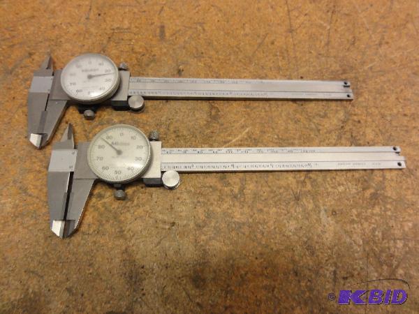 lot 40 image: (2) Mitutoyo Calipers .001" Shock Proof ...