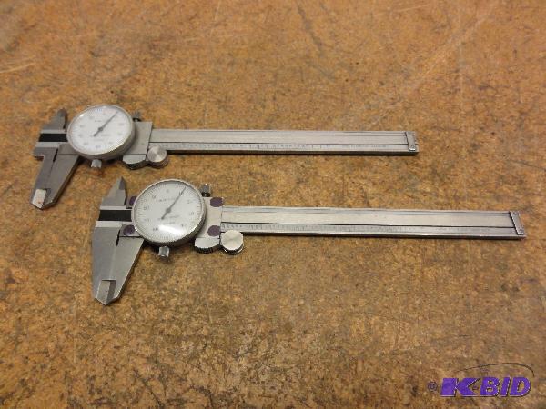 lot 51 image: (2) 6" Calipers, .001"...