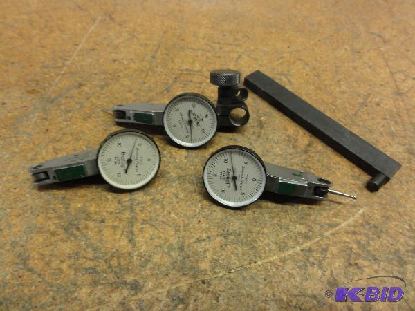 lot 57 image: (3) Brown and Sharpe Bestest Indicators No. 7...