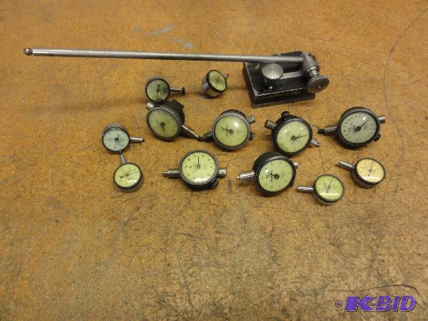 lot 61 image: (12) Federal Indicators, jeweled, .001, .0005...