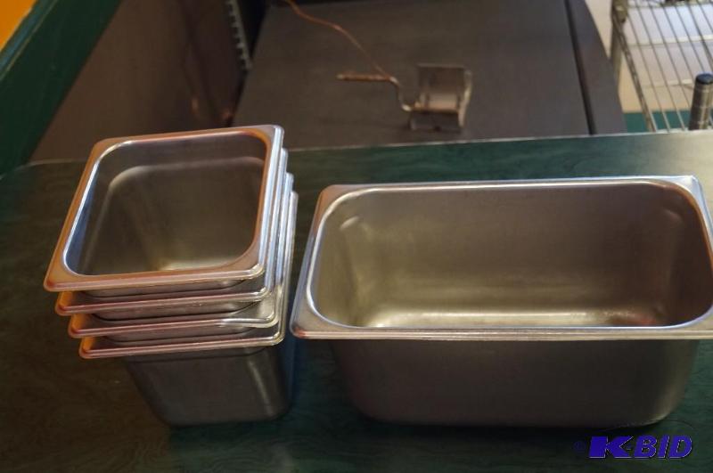 lot 47 image: stainless steel tubs