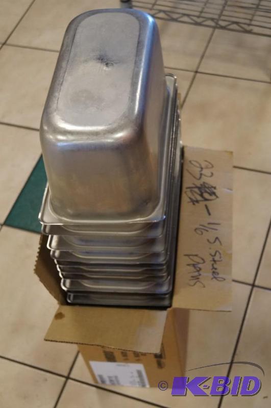 lot 66 image: stainless steel tubs