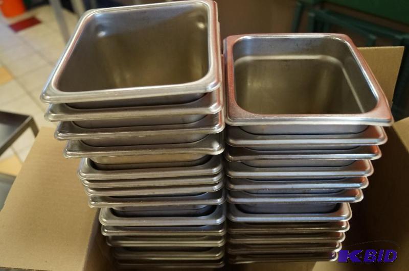 lot 68 image: stainless steel tubs