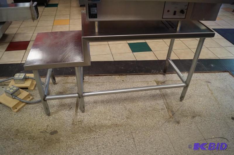 lot 90 image: stainless steel tables
